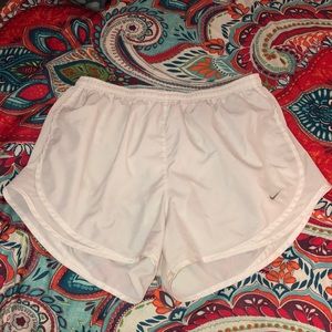 White Nike Shorts Dry Fit